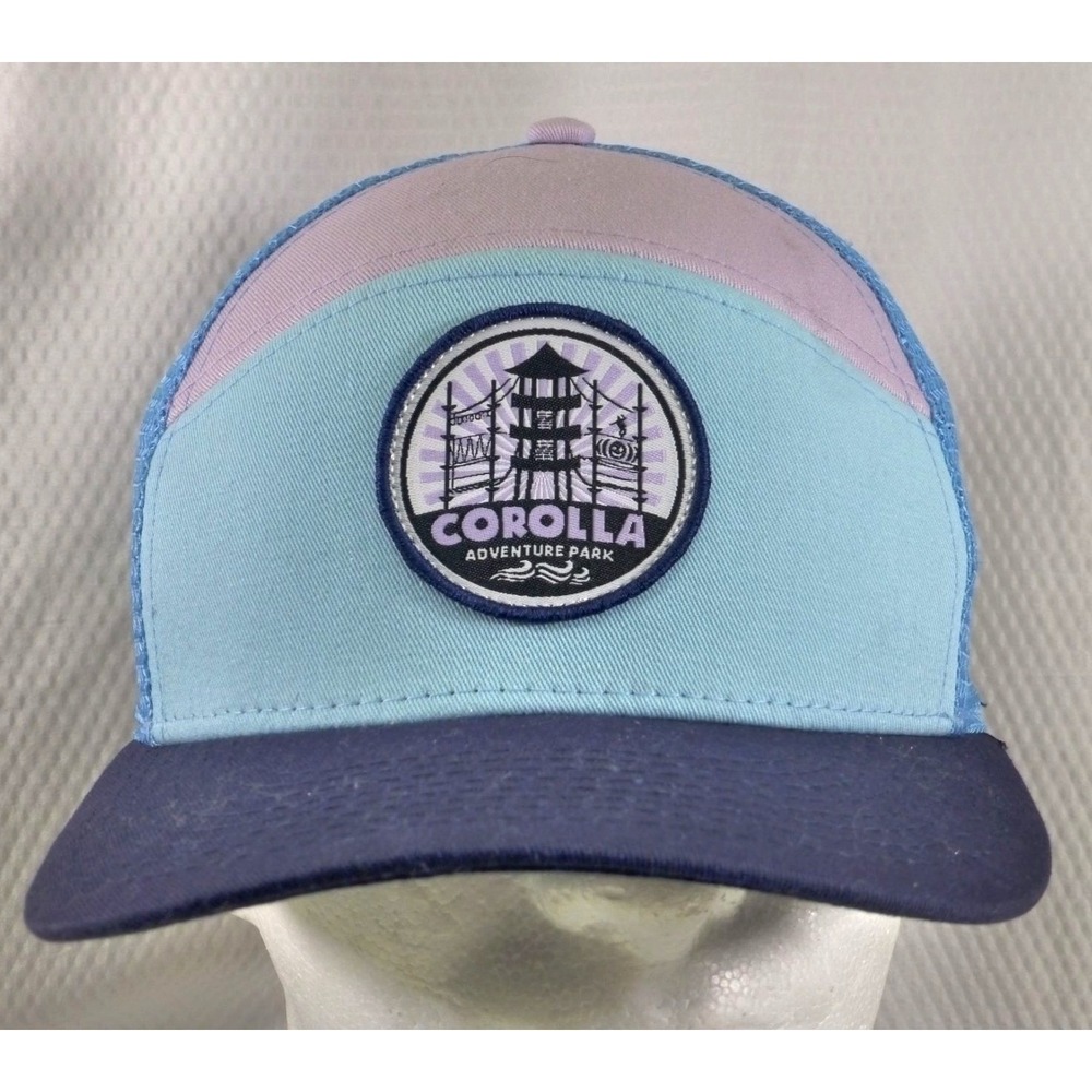 Corolla Adventure Park Patch Trucker Hat Blue & Purple Mesh Snapback Summer Styl